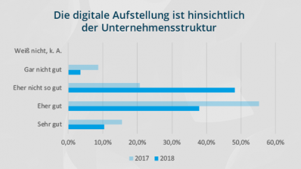 Studie Zweifel Digitalisierung Unternehmensstruktur